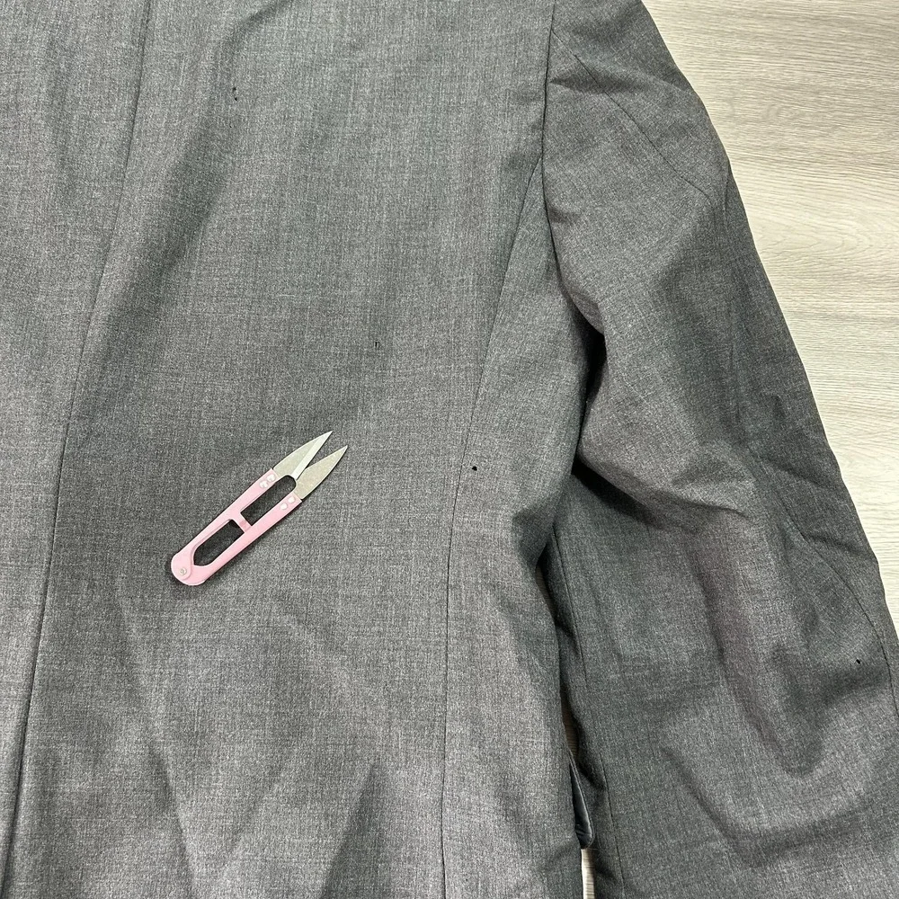 Jos. A. Bank Blazer Mens 42L Gray Classic Collection Wool 2‎ Button Sport Coat